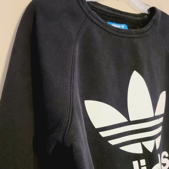 Adidas | Men's Classic Black Trefoil Sweatshirt (Size Small) - Picture 8 of 15